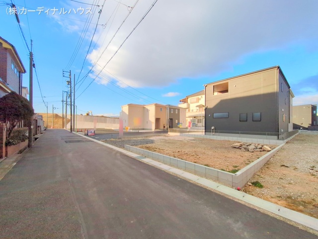 愛知県名古屋市北区楠味鋺5丁目の新築戸建て更地・土地写真 2025年2月6日撮影