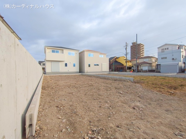 愛知県名古屋市北区楠味鋺5丁目の新築戸建て更地・土地写真 2025年2月6日撮影