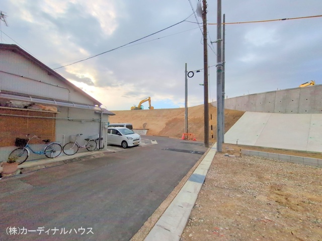 愛知県名古屋市北区楠味鋺5丁目の新築戸建て更地・土地写真 2025年2月6日撮影