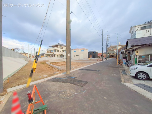 愛知県名古屋市北区楠味鋺5丁目の新築戸建て更地・土地写真 2025年2月6日撮影