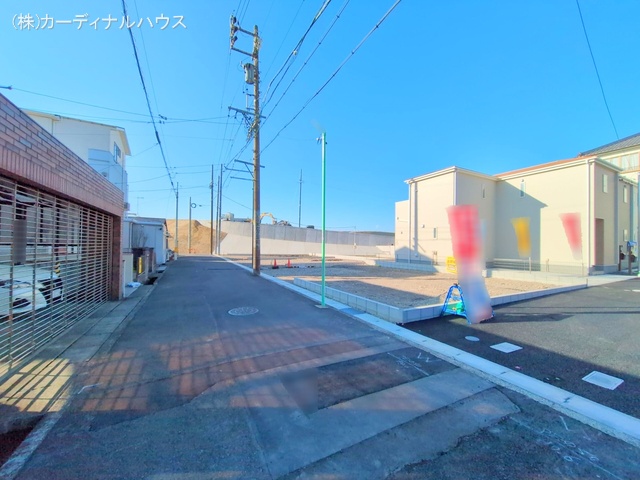 愛知県名古屋市北区楠味鋺5丁目の新築戸建て更地・土地写真 2025年2月24日撮影