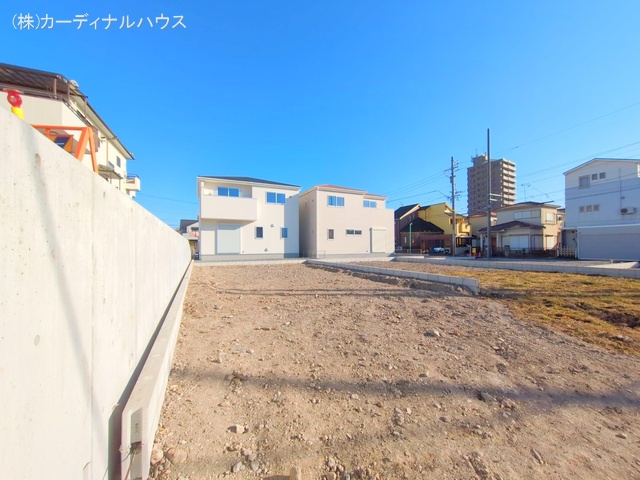 愛知県名古屋市北区楠味鋺5丁目の新築戸建て更地・土地写真 2025年2月24日撮影