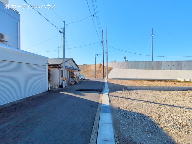 愛知県名古屋市北区楠味鋺5丁目の新築戸建て更地・土地写真 2025年2月24日撮影