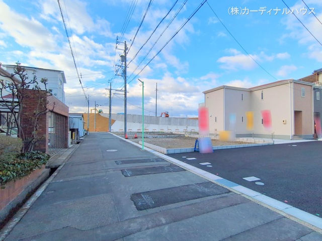 愛知県名古屋市北区楠味鋺5丁目の新築戸建て更地・土地写真 2025年3月16日撮影