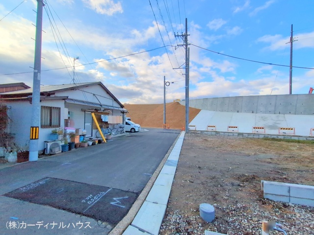 愛知県名古屋市北区楠味鋺5丁目の新築戸建て更地・土地写真 2025年3月16日撮影