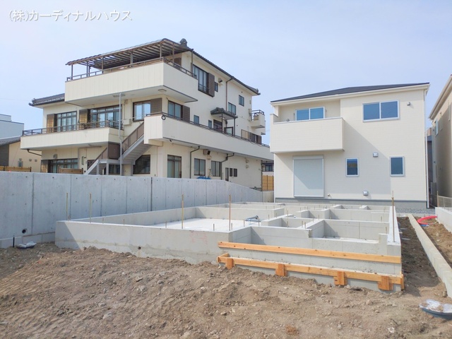 愛知県名古屋市北区楠味鋺5丁目の新築戸建て基礎写真 2025年4月17日撮影