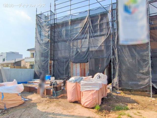 愛知県名古屋市北区楠味鋺5丁目の新築戸建てシート写真 2025年5月13日撮影