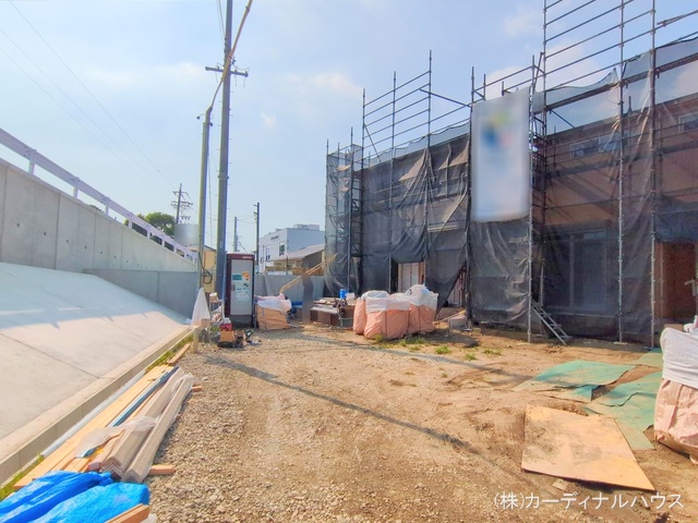 愛知県名古屋市北区楠味鋺5丁目の新築戸建てシート写真 2025年5月13日撮影