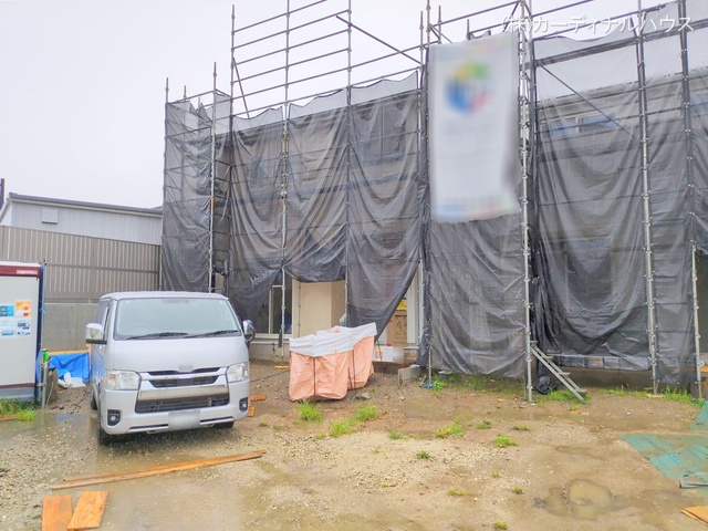 愛知県名古屋市北区楠味鋺5丁目の新築戸建てシート写真 2025年6月2日撮影