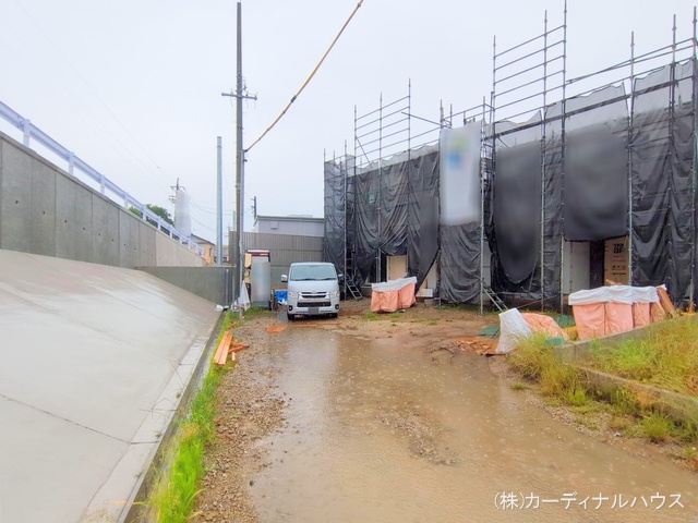 愛知県名古屋市北区楠味鋺5丁目の新築戸建てシート写真 2025年6月2日撮影