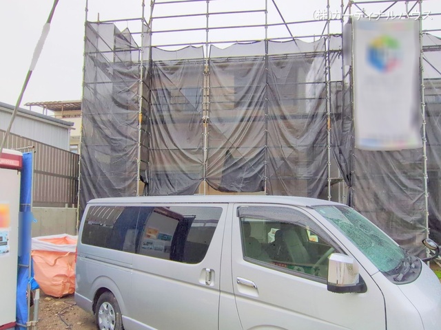 愛知県名古屋市北区楠味鋺5丁目の新築戸建てシート写真 2025年6月2日撮影