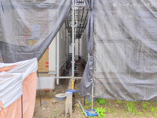 愛知県名古屋市北区楠味鋺5丁目の新築戸建てシート写真 2025年6月2日撮影