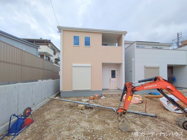 愛知県名古屋市北区楠味鋺5丁目の新築戸建て外構写真 2025年6月25日撮影
