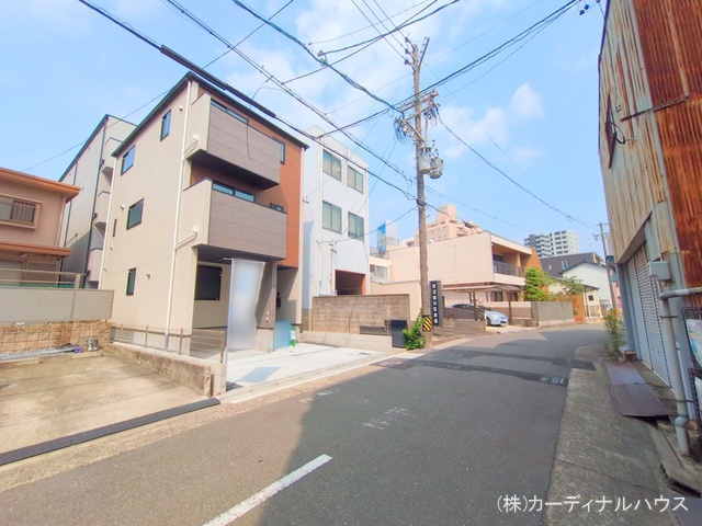 愛知県名古屋市熱田区伝馬２丁目の新築戸建て完成写真 2025年7月7日撮影