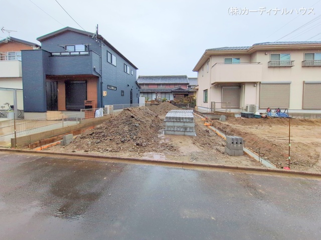 愛知県名古屋市中川区服部4丁目の新築戸建て更地・土地写真 2025年3月2日撮影