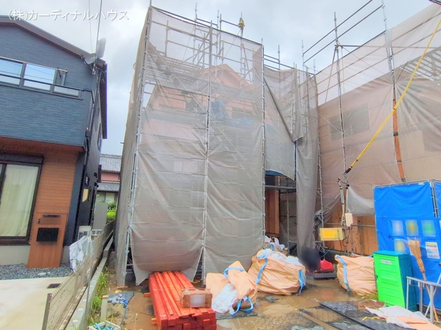 愛知県名古屋市中川区服部4丁目の新築戸建て上棟写真 2025年7月16日撮影
