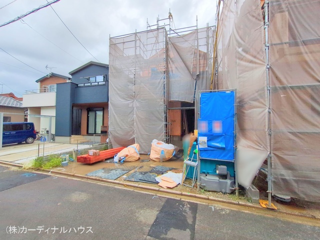 愛知県名古屋市中川区服部4丁目の新築戸建て上棟写真 2025年7月16日撮影