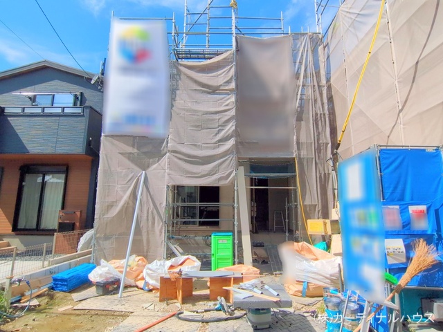 愛知県名古屋市中川区服部4丁目の新築戸建てシート写真 2025年8月6日撮影