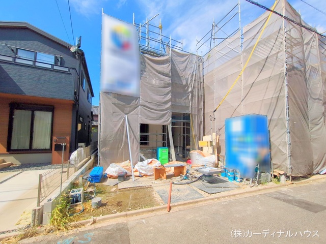 愛知県名古屋市中川区服部4丁目の新築戸建てシート写真 2025年8月6日撮影