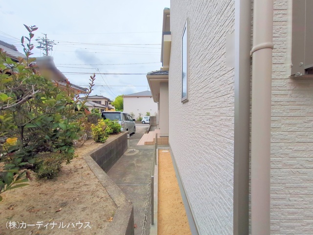 愛知県名古屋市中川区服部4丁目の新築戸建て外構写真 2025年9月3日撮影