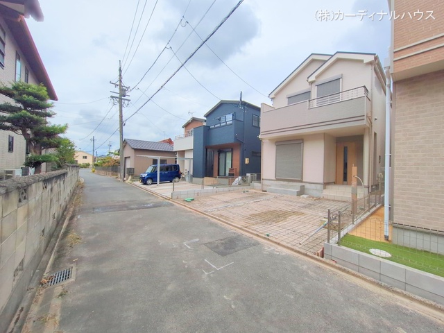 愛知県名古屋市中川区服部4丁目の新築戸建て外構写真 2025年9月3日撮影