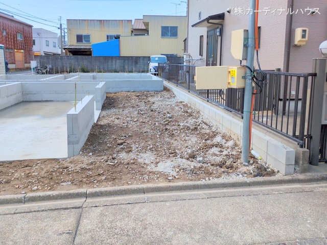 愛知県名古屋市中川区露橋2丁目の新築戸建て基礎写真 2025年4月28日撮影