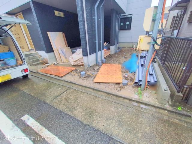 愛知県名古屋市中川区露橋2丁目の新築戸建て外構写真 2025年7月16日撮影