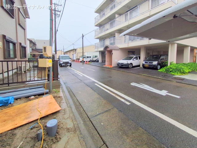 愛知県名古屋市中川区露橋2丁目の新築戸建て外構写真 2025年7月16日撮影