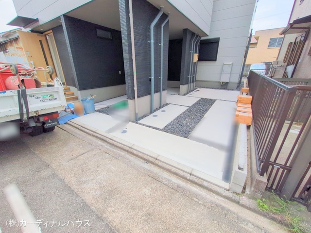愛知県名古屋市中川区露橋2丁目の新築戸建て完成写真 2025年8月13日撮影