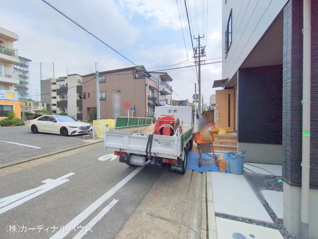 愛知県名古屋市中川区露橋2丁目の新築戸建て完成写真 2025年8月13日撮影
