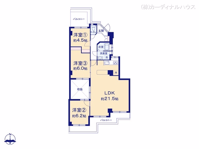 廻間公園南マンション 間取図