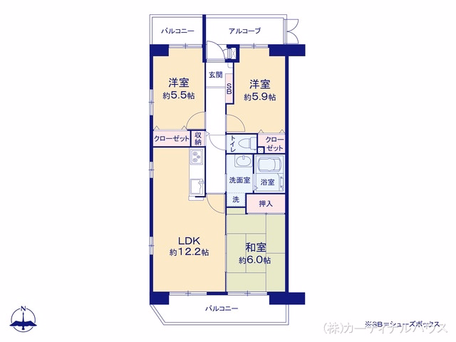 ラビデンス宝神 間取図