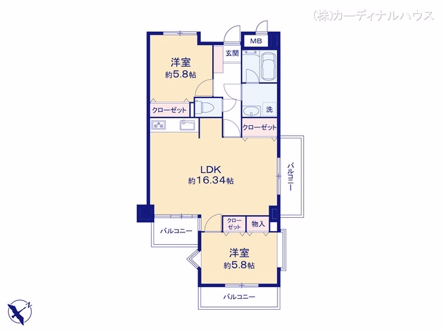 中古マンション ライオンズマンション吉津 間取図