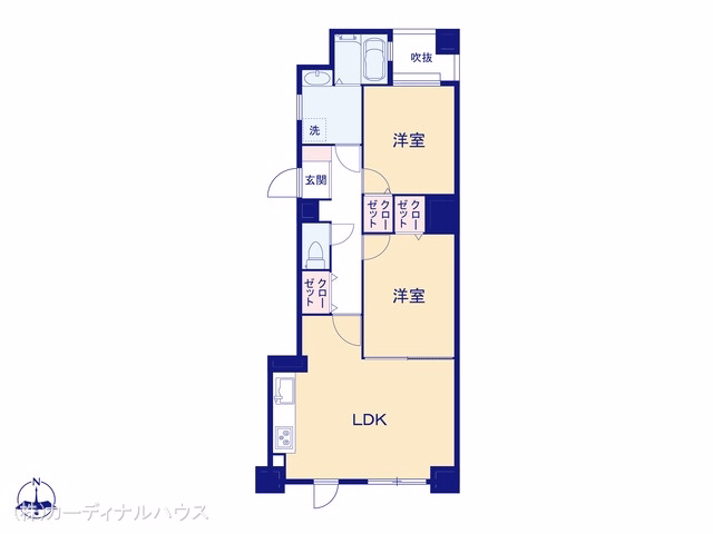 ライオンズマンション惟信町 間取図