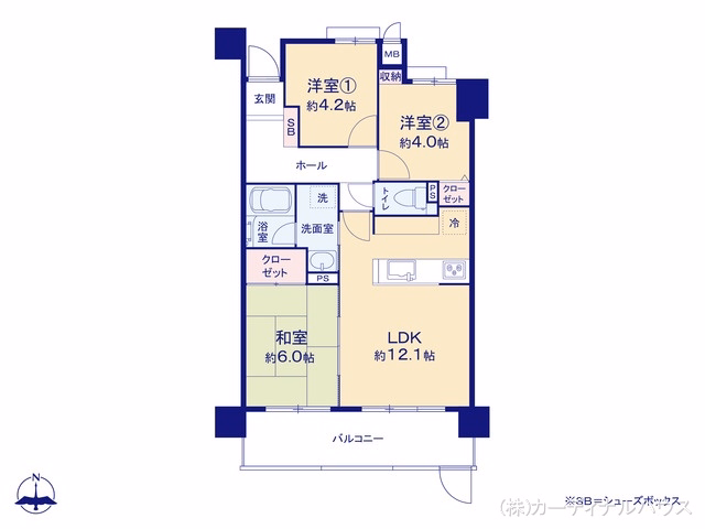 ライオンズマンション引山 間取図
