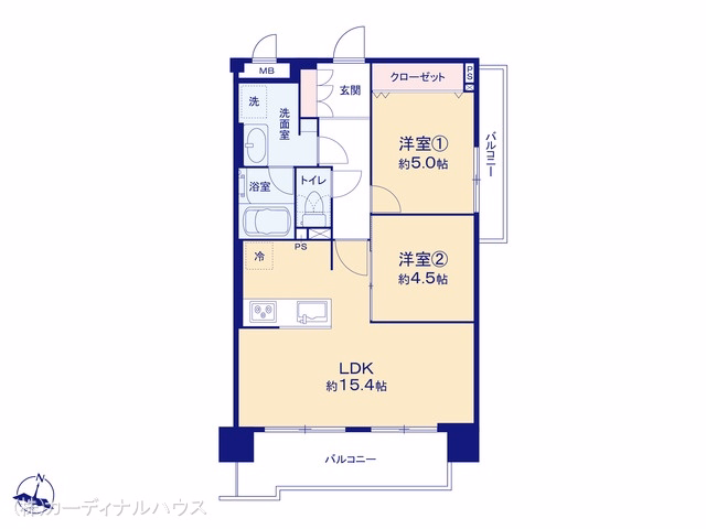 中古マンション 北千種パークハウス 間取図