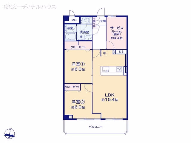 中古マンション コボリマンション堀田 間取図