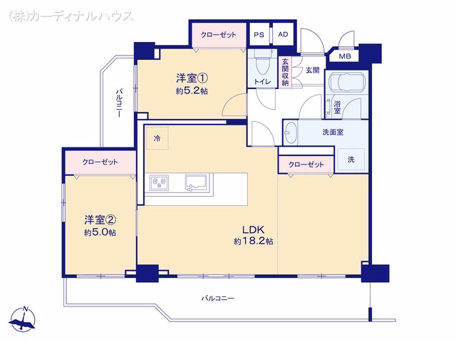 グリーンコーポ瑞穂 間取図