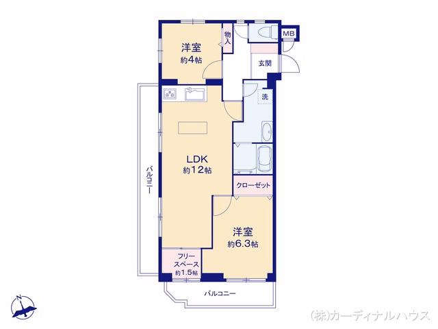 エスポア八事三号館 間取図