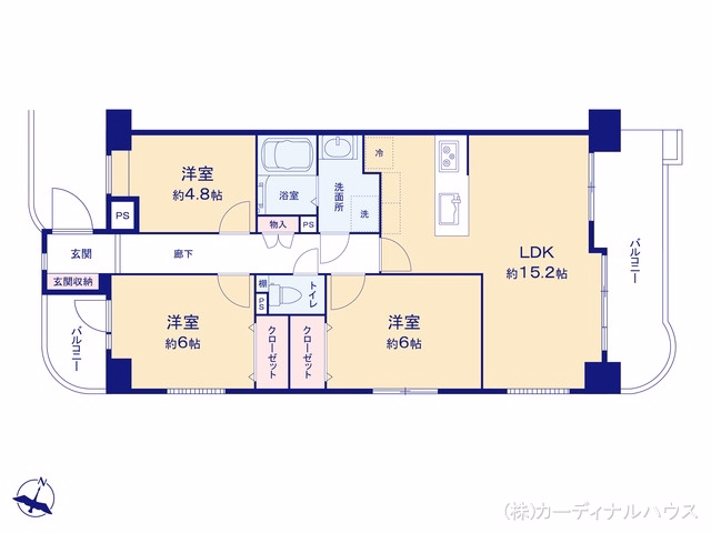 コンセール藤ヶ丘 間取図