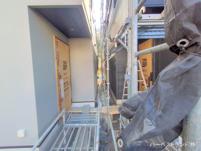 神奈川県横浜市港北区篠原台町の新築戸建て外構写真 2024年12月25日撮影