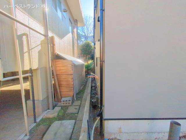 神奈川県横浜市港北区篠原台町の新築戸建て外構写真 2024年12月25日撮影