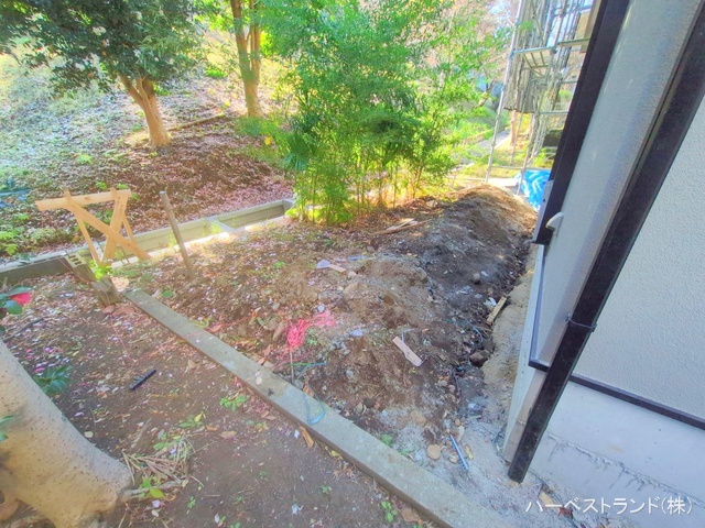 神奈川県横浜市港北区篠原台町の新築戸建て外構写真 2024年12月25日撮影