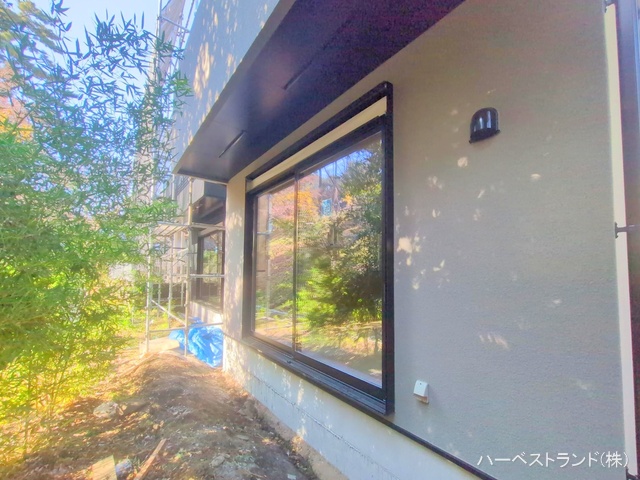 神奈川県横浜市港北区篠原台町の新築戸建て外構写真 2024年12月25日撮影