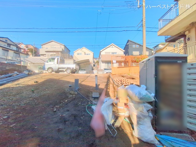 神奈川県横浜市港北区篠原台町の新築戸建て外構写真 2024年12月25日撮影