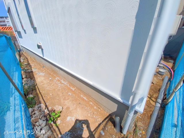 神奈川県横浜市旭区白根７丁目の新築戸建て外構写真 2025年7月23日撮影