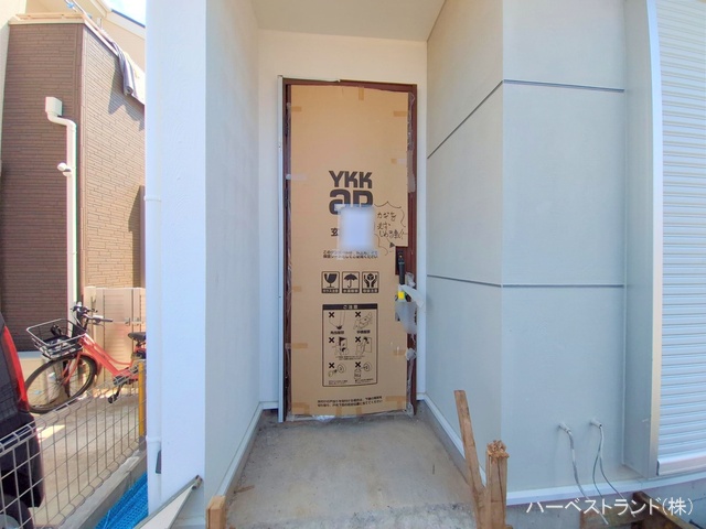 神奈川県横浜市旭区白根７丁目の新築戸建て外構写真 2025年7月23日撮影