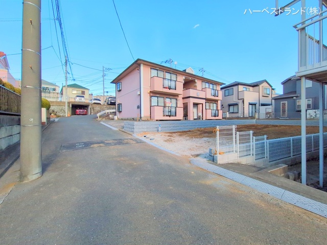 神奈川県横浜市旭区白根6丁目の新築戸建て更地・土地写真 2024年12月23日撮影