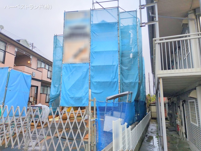 神奈川県横浜市旭区白根6丁目の新築戸建て上棟写真 2025年3月31日撮影