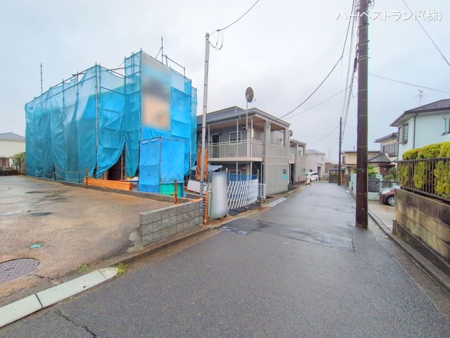 神奈川県横浜市旭区白根6丁目の新築戸建て上棟写真 2025年3月31日撮影
